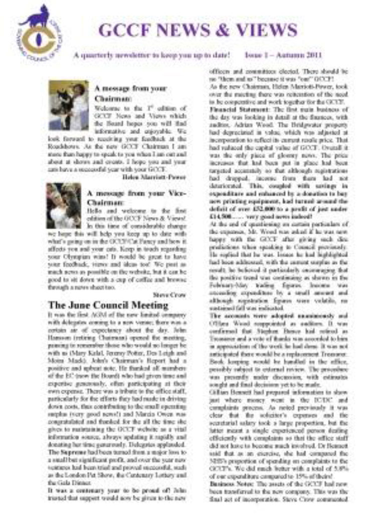 GCCF quarterly “News & Views